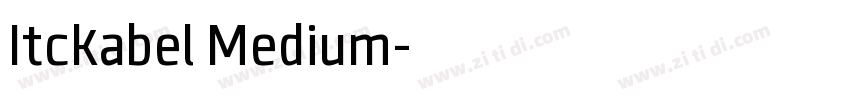 Itckabel Medium字体转换